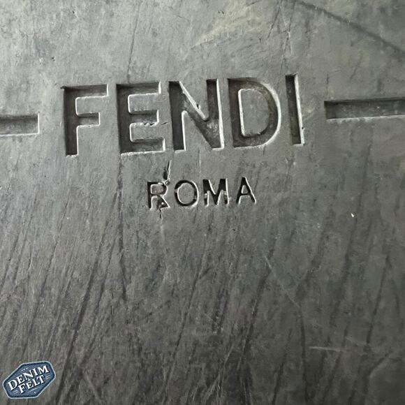 Fendi Brown Wide-Band Leather Zucca FF Logo Monogram Flat Slides | Size: 8 - Picture 4 of 16